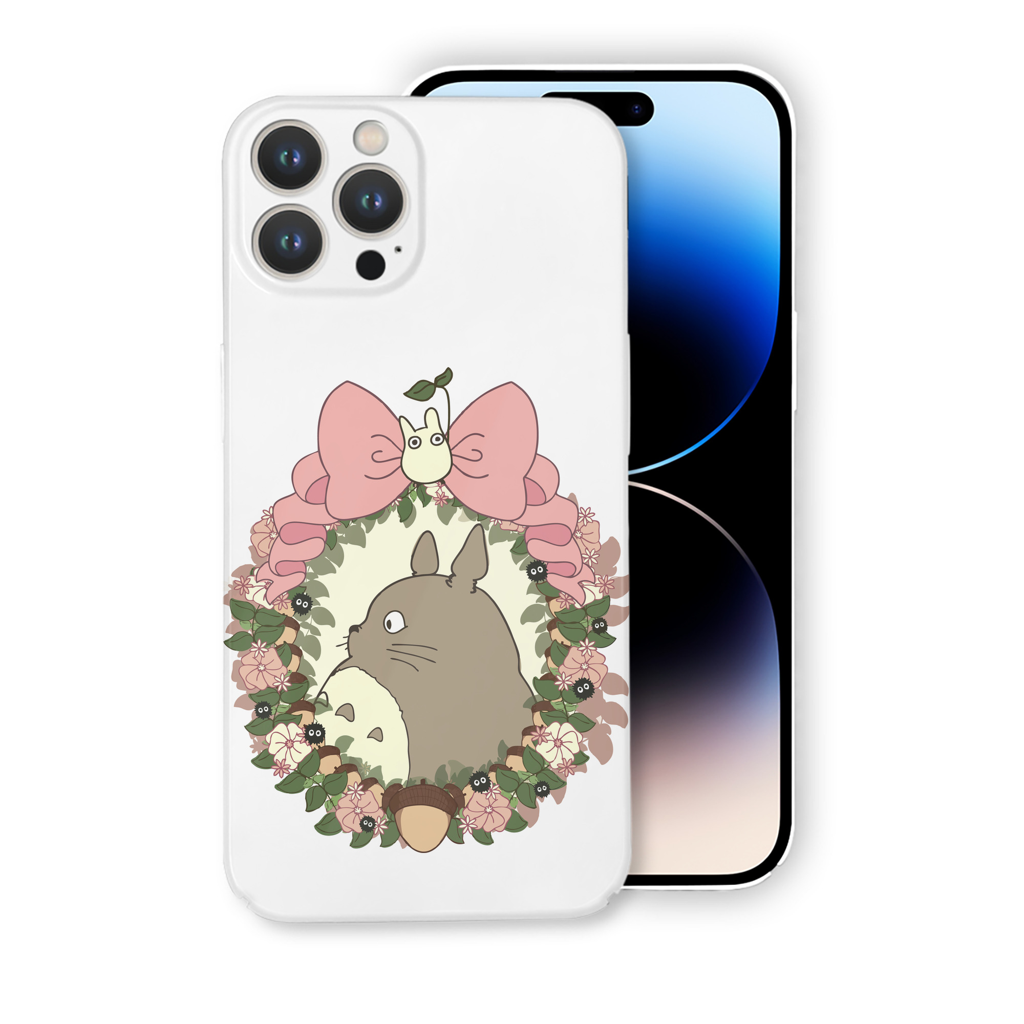（画像用） となりのトトロ 草壁メイ 草壁サツキ My Neighbor Totoro Satsuki Kusakabe Mei Kusakabe 【iPhone 14シリーズ対応】ハードケース